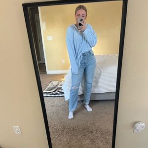 PINK terri cloth pull over